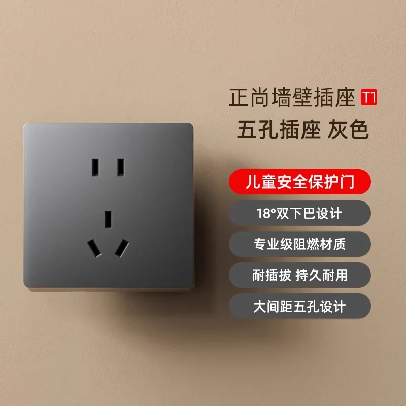 T1 正五孔插座