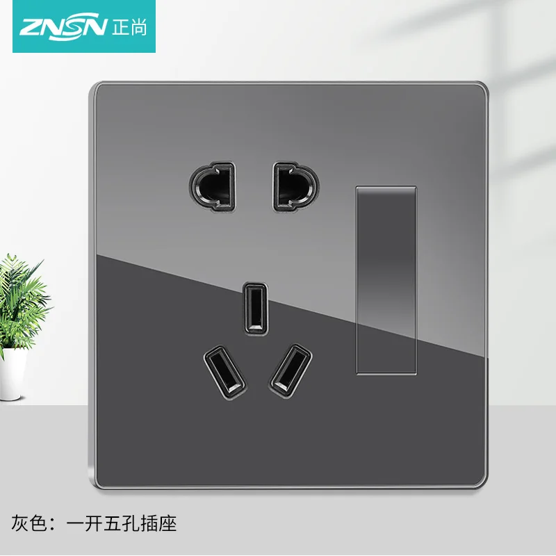 C4 配套一开五孔插座 资料图 2