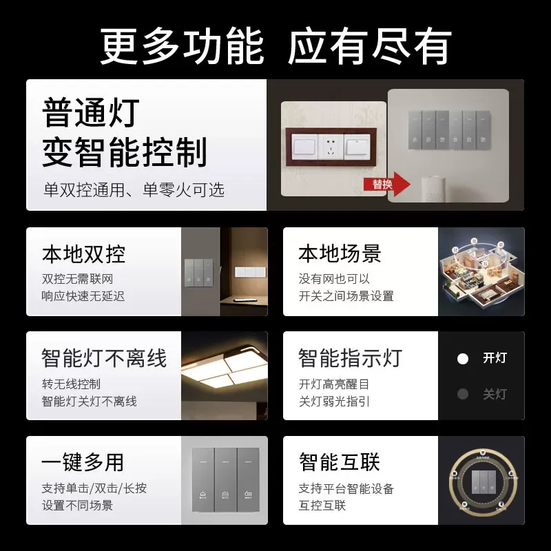 Dual-Board Button Smart Switch · Works with Xiaomi Home · Image 5