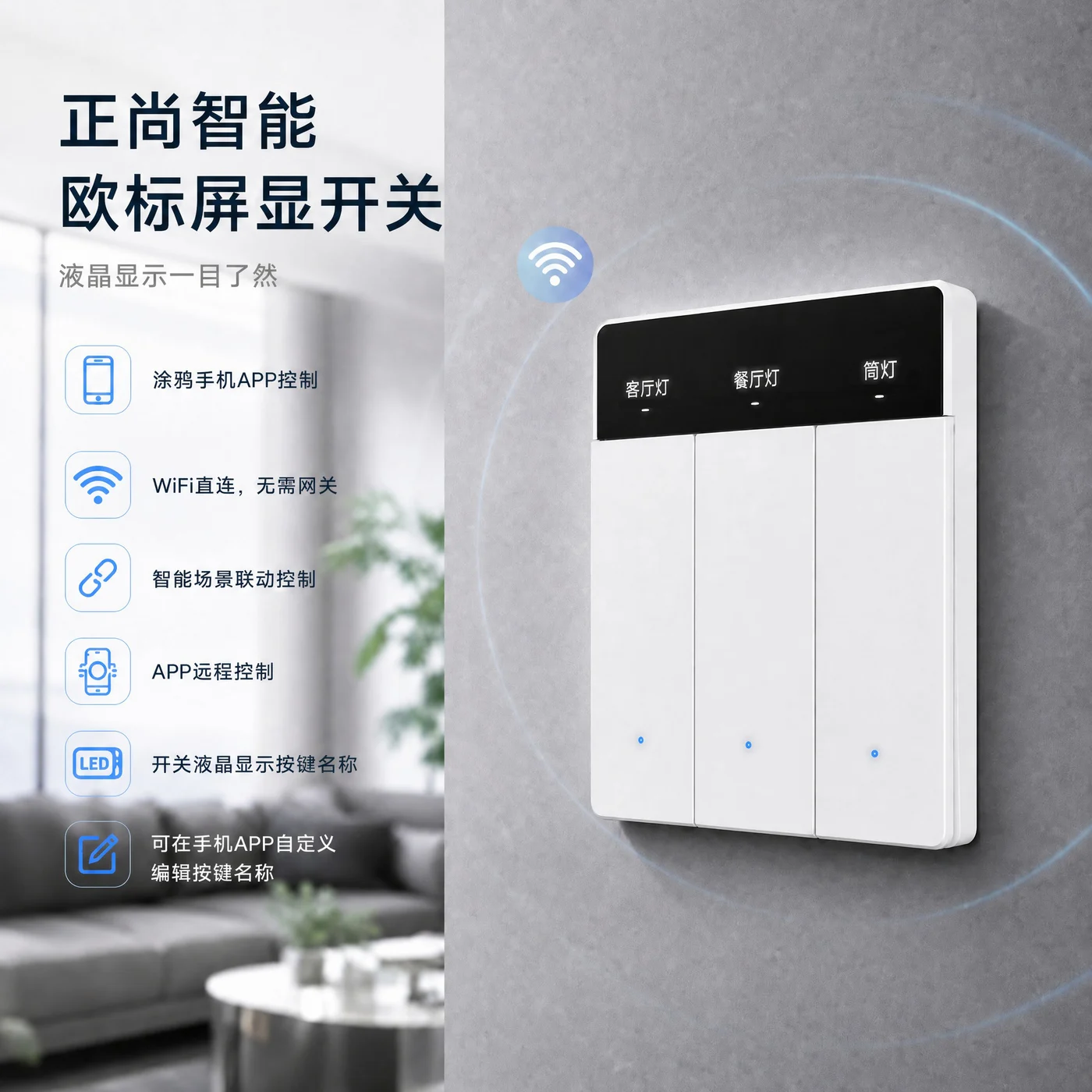 正尚 ZSHB 屏显智能开关
